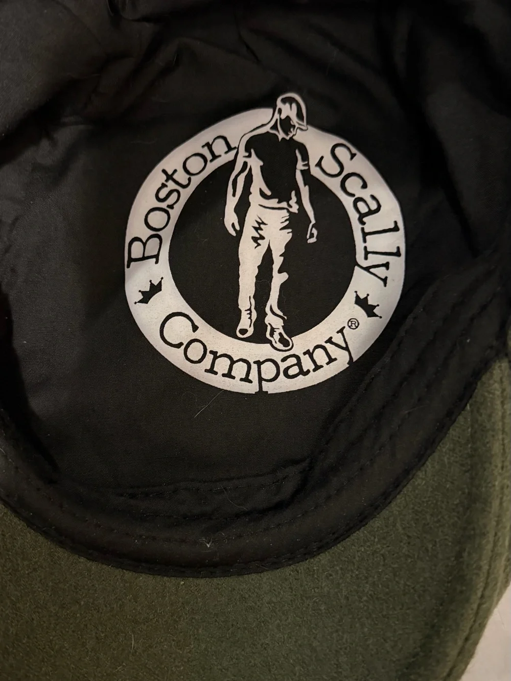 Classic Men's Herringbone Flat Cap in Green and Gray